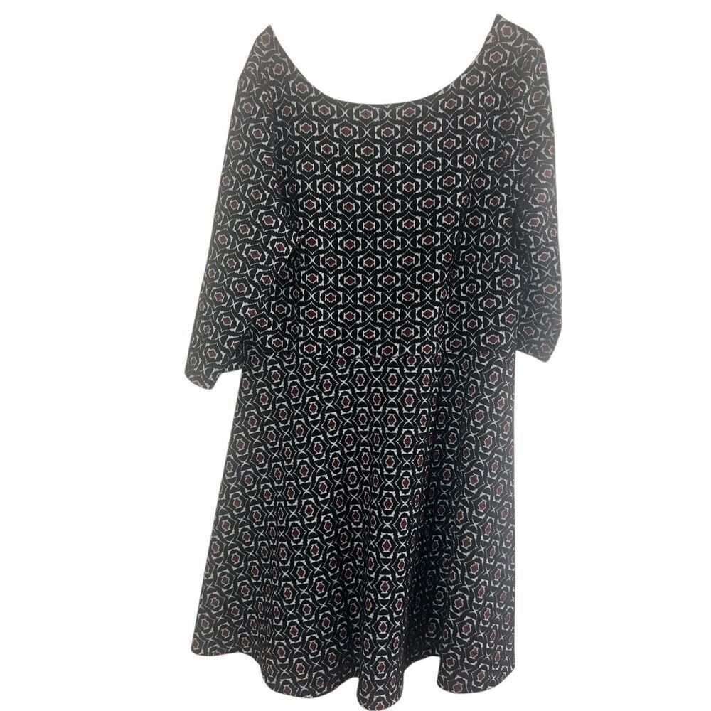 ✨Leota Plus Sz 2X Pattern Mini Dress✨
